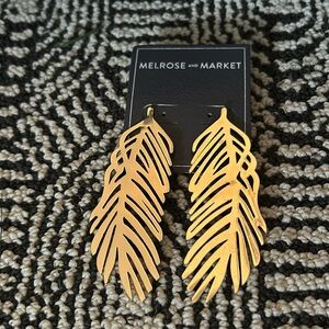 Melrose and Market Gold Leaf Earrings